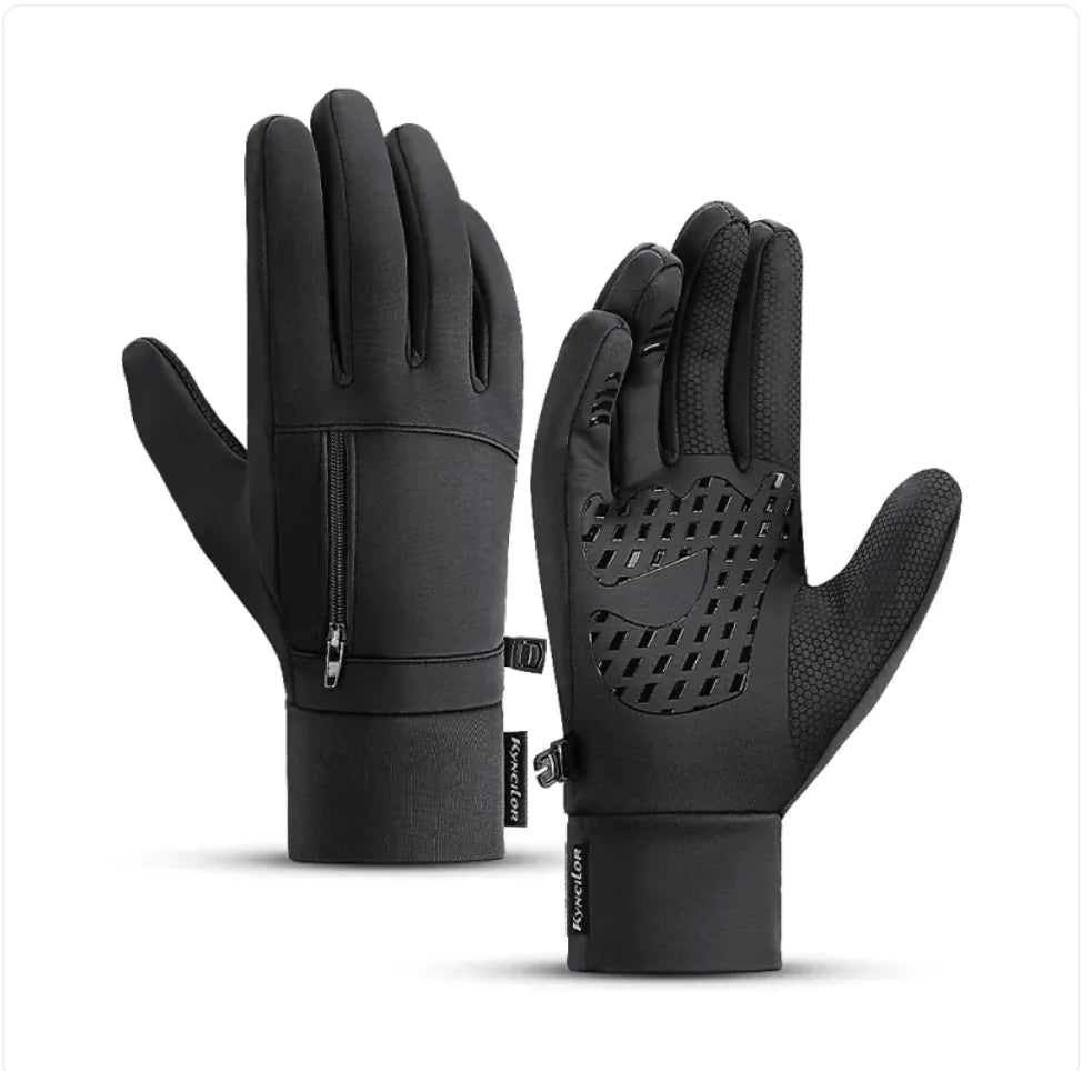 Windproof, Water-Repellent Touchscreen Gloves